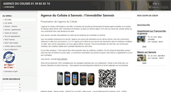 Desktop Screenshot of agencecolisee.fr
